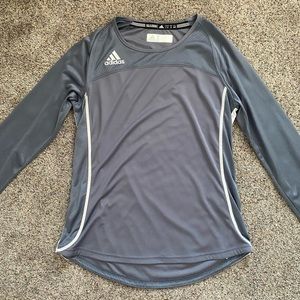 Grey Adidas Long Sleeve Shirt